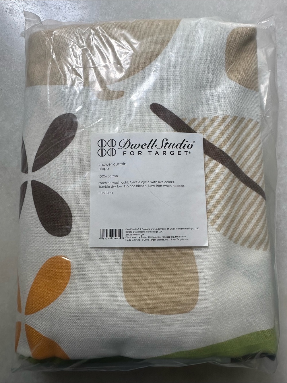 Dwell Studio for Target Hippo Shower Curtain - Brand New